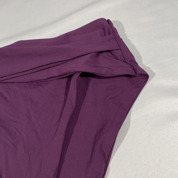 NEW Becca Color Code Crossover High Waist Bikini Bottoms‎ Merlot [ Small ] - Picture 7 of 12